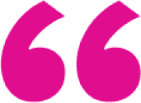 Pink speech icon