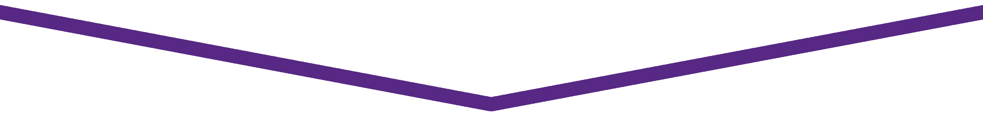 A purple triangle on a white background