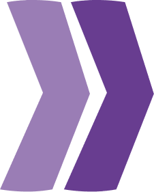 Two purple arrows on a black background, representing the smooth flow of a novated lease agreement.