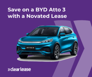 Latest deals save on a byd atto 3 with a novated lease clear lease